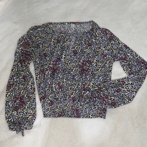 Lucky Brand long sleeve off shoulder top